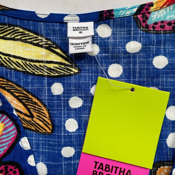 NWT Tabitha Brown X Target Floral/Polka-Dot Print Dress - Picture 4 of 5